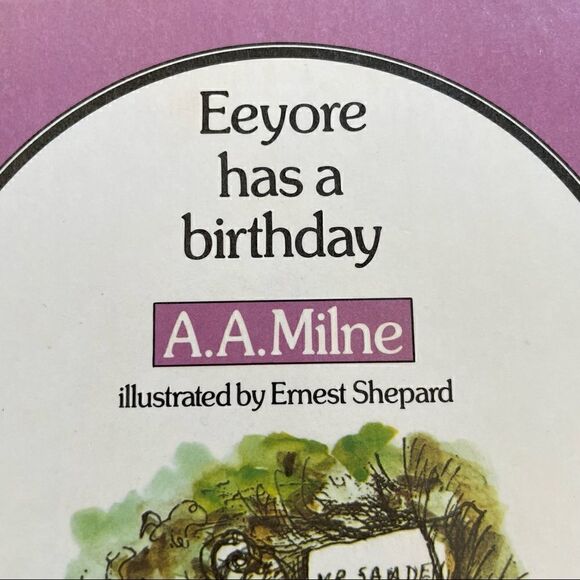 Vintage 1975 Eeyore has a Birthday Kid’s Book by A.A. Milne/ Shepard - Picture 2 of 11